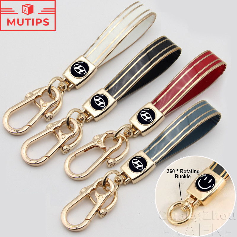 TPU Key Lanyard สายคล้องกุญแจ พวงกุญแจรถ สายรัดข้อมือป้องกันการสูญเสีย โลหะ Key Ring เหมาะสำหรับ Ion