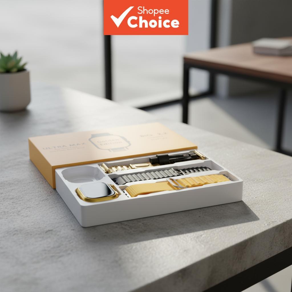 นาฬิกาอัจฉริยะ G9 Ultra Pro Gold ปี 2024 NFC โทรไร้สายบลูทูธ กีฬา สําหรับผู้ชายผู้หญิง เปรียบเทียบกั