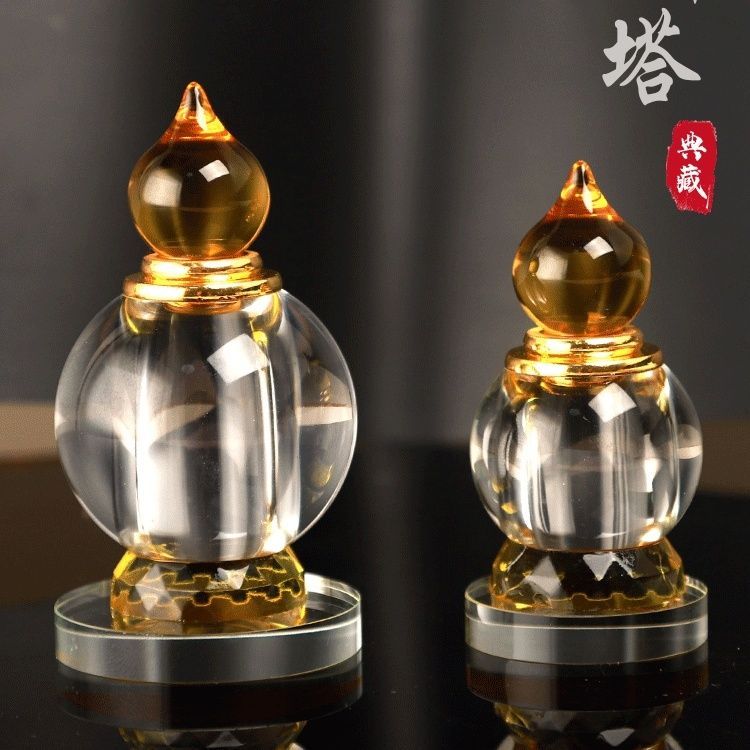 Citrine Relic Pagoda เครื่องประดับอุปทาน Relic Pagoda Gawu ขวดหัตถกรรมสามารถซ่อน Nectarine Pill Pago