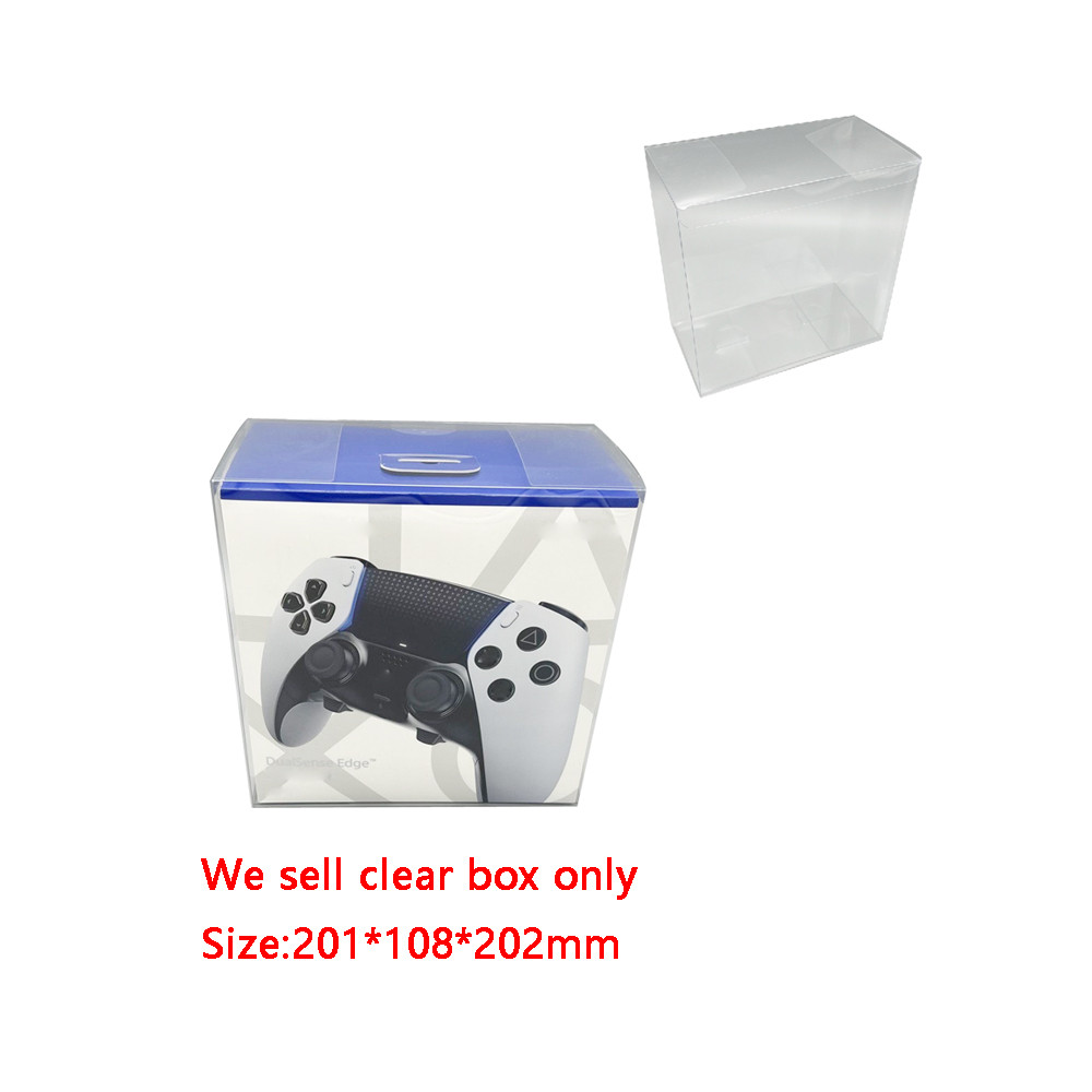 ฝาครอบ PET โปร่งใสสําหรับ PS5 DualSense Edge elite คอนโทรลเลอร์เกมกล่องสีสันสดใสจอแสดงผลคอลเลกชัน