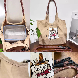 มาใหม่ญี่ปุ่น moomin กระเป๋าถือกระเป๋าสะพายข้าง 1.3L วัสดุไนลอน กระเป๋าสพาย อุปกรณ์ประกอบฉากถ่ายรูป