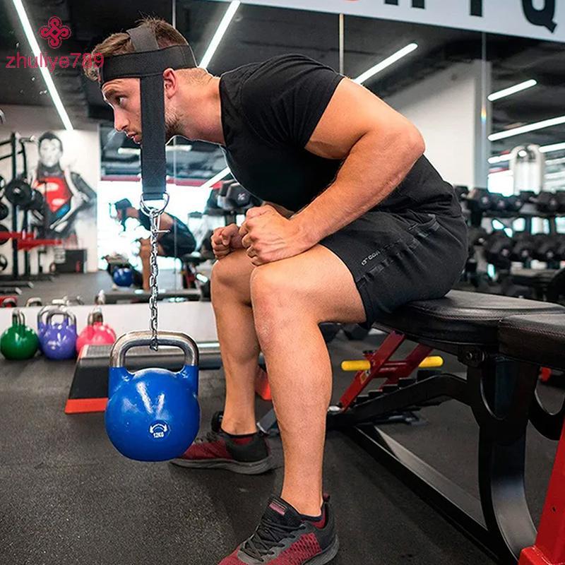 <zhuliye789> Head Neck Training Head Harness Body Strengh สายรัดออกกําลังกายปรับคอ Power Training Gy