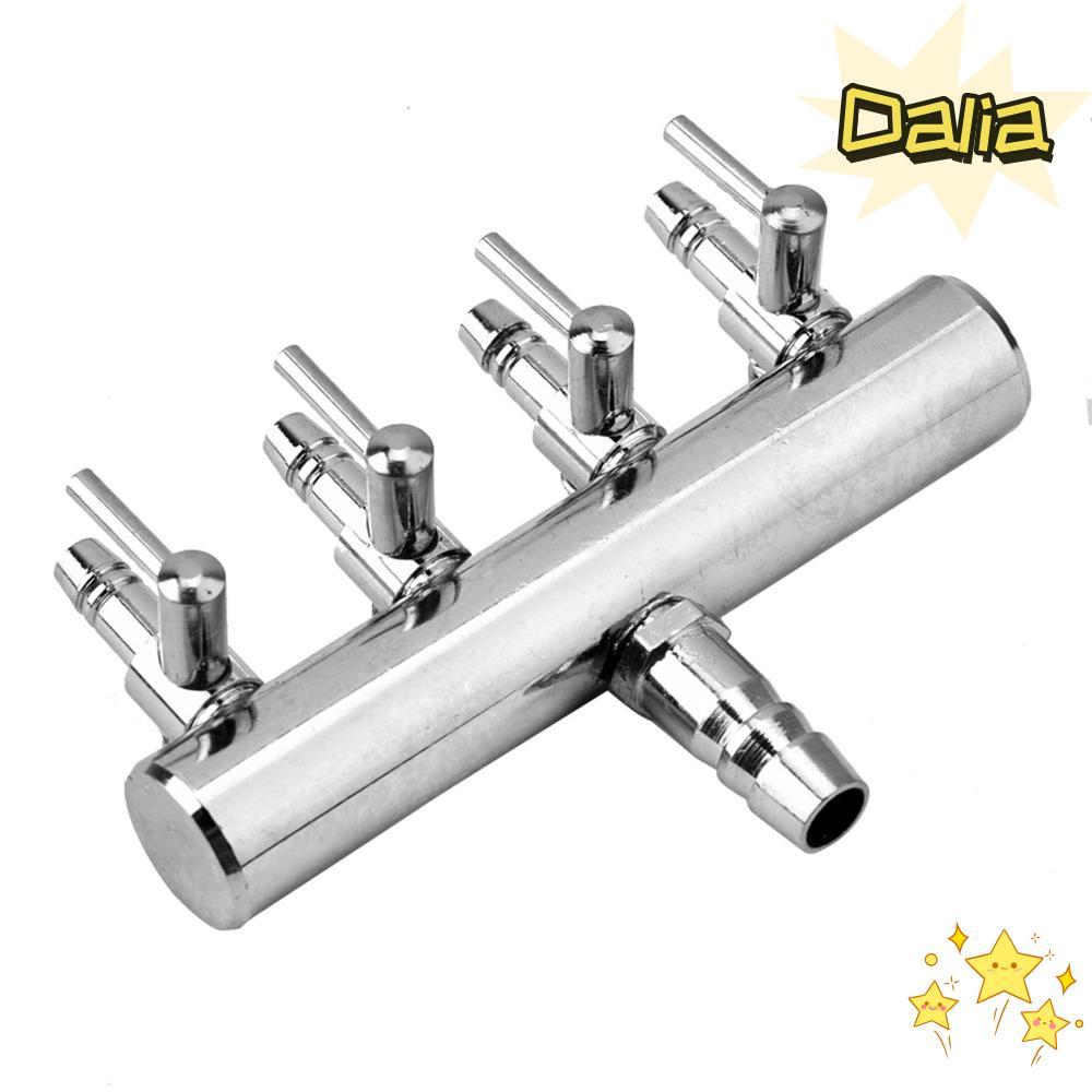DALIA Aquarium Air Valve, 2 Way 4 Way Air Flow Valve, Flow Control Multi Port 6 Way 8mm Turn to 4mm 
