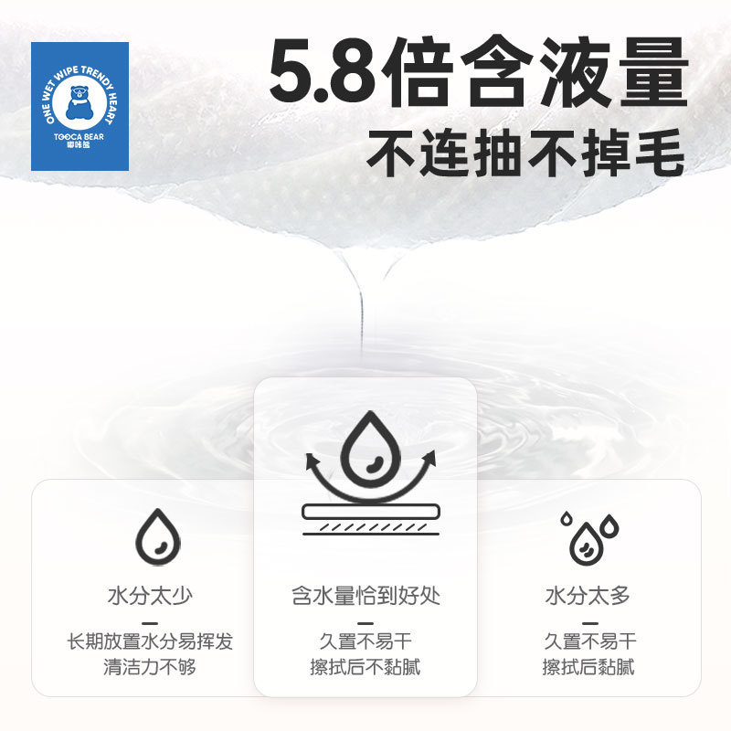 Duka Bear Wet Wipes Wet Wipes Small Bag แบบพกพาบรรจุแยก Baby Hand Mouth Wet Wipes Small Bag Mouth Wi