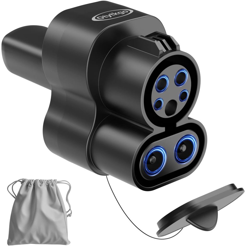 2 in 1 CCS & J1772 to Tesla Adapter, 250KW/80A DC/AC Fast Supercharger CCS1 to Nacs Adapter, Only Fi