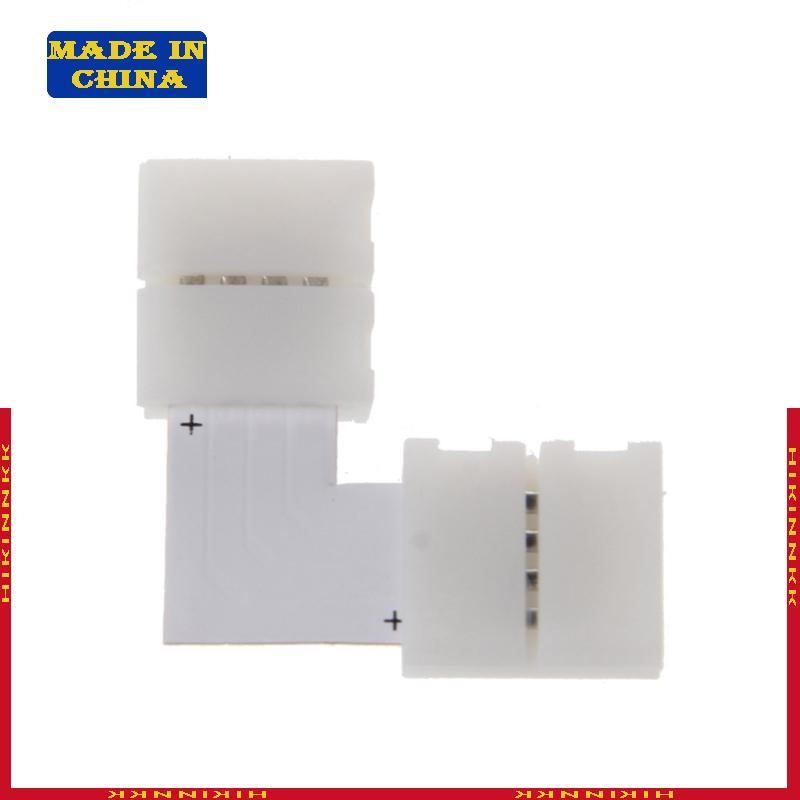 HIK 4 Pin LED Connector L Shape Corner Quick Splitter มุมขวา 10 มม. 5050 LED