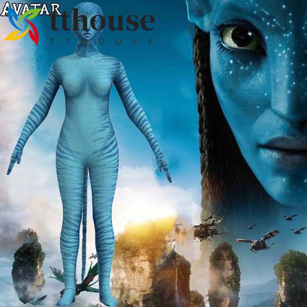 TTHOUSE Avatar Jumpsuit สําหรับผู้หญิงตลก Avatar ทางน้ํา Neytiri เครื่องแต่งกาย Rompers ชุดคอสเพลย์ 