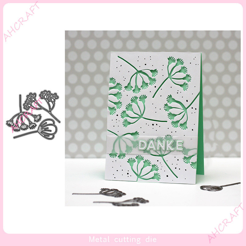 4844 ดอกไม้ใบโลหะเหล็กคาร์บอน ทําเอง แม่พิมพ์ตัด