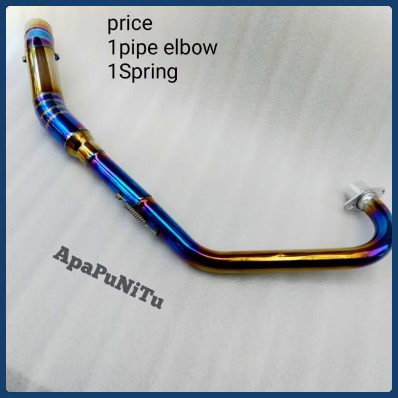 ข้อศอกใหญ่ 51 มม.ท่อสแตนเลสสําหรับ Tmx 125/155 Rusi tc 125/150 Raider 150 carb fi R15V2V3 RS 150/GTR