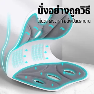 เบาะรองนั่งเพื่อสุขภาพ เก้าอี้รองปรับท่านั่ง ปรับท่านั่งให้ถูกต้อง ช่วยลดอาการปวดหลัง