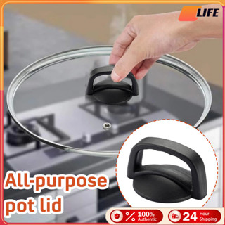 เก็บปลายทาง！ที่จับฝาหม้อหุงข้าว กันลื่น พลาสติกสีดำ ถอดออกได…
