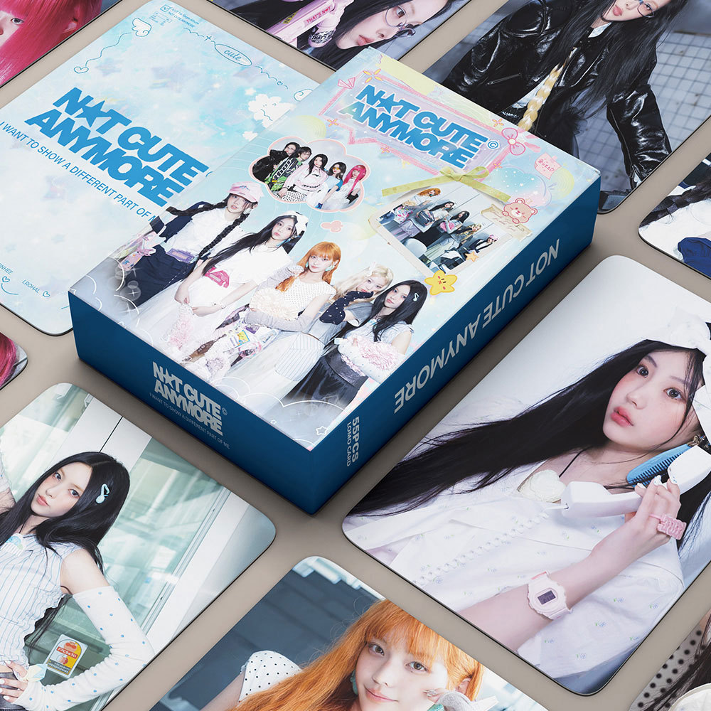 ILLIT อัลบั้มไม่น่ารัก ANYMORE Photocard Kpop Lomo Card 55 ชิ้น/กล่อง