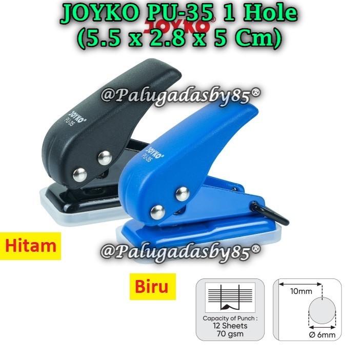 (1 ชิ้น) Punch JOYKO PU-35 1 Hole Punch / Paper Punch One Hole Joyko PU-35 (1 ชิ้น)