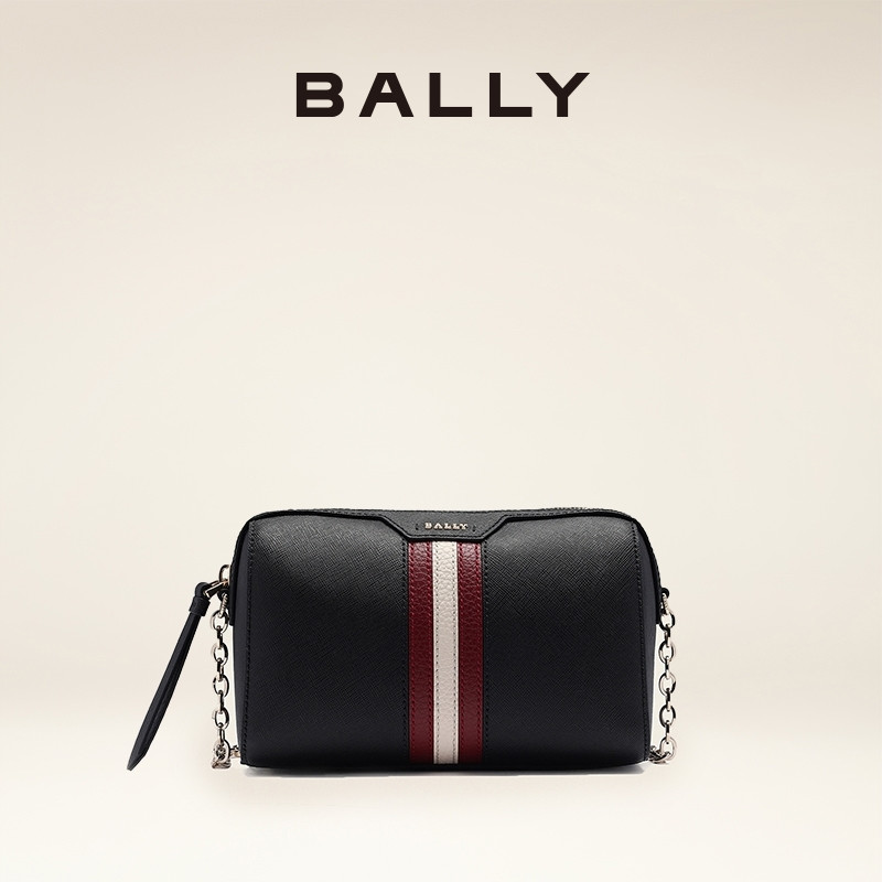 BALLY/BALLY Ladies Black Leather Mini Bag กระเป๋าสะพายไหล่6238350