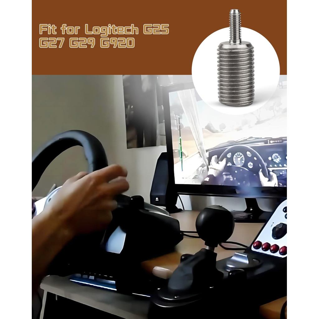 M12*1.25 Gear Shifter Adapter Fit for Logitech G25 G27 G29 G920 Modification