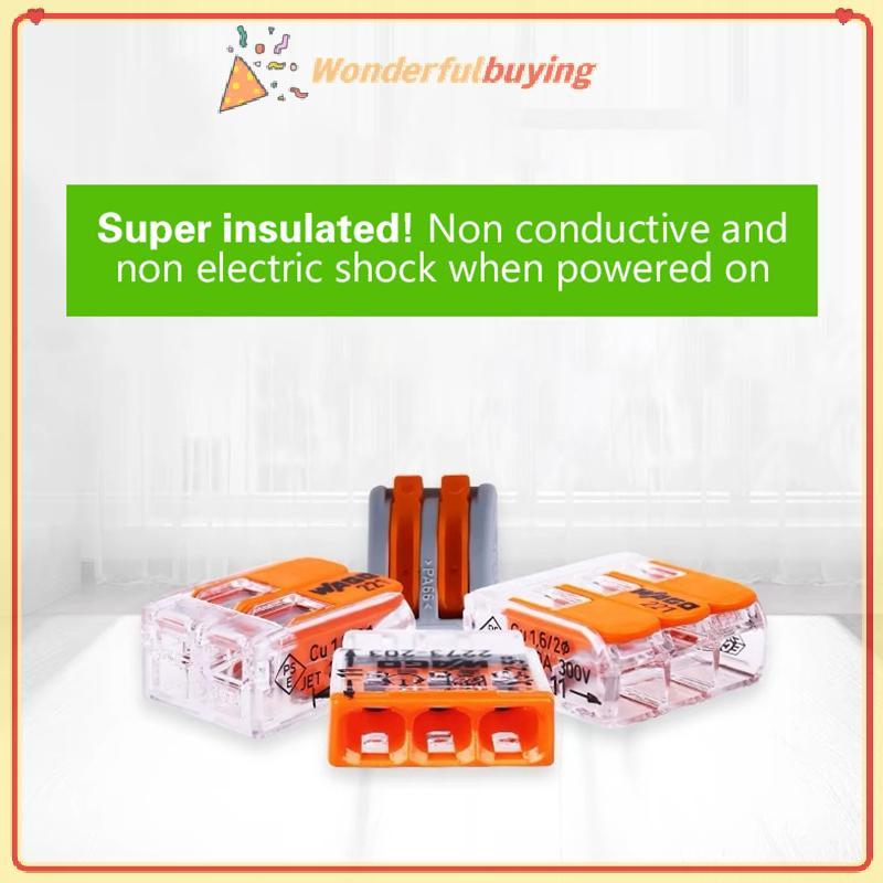 WBTH โอริล เทอร์มินอลสายไฟ 221-412 221-413 221-415 221-2411 221-612 221-613 221-615 221-482 221-483 