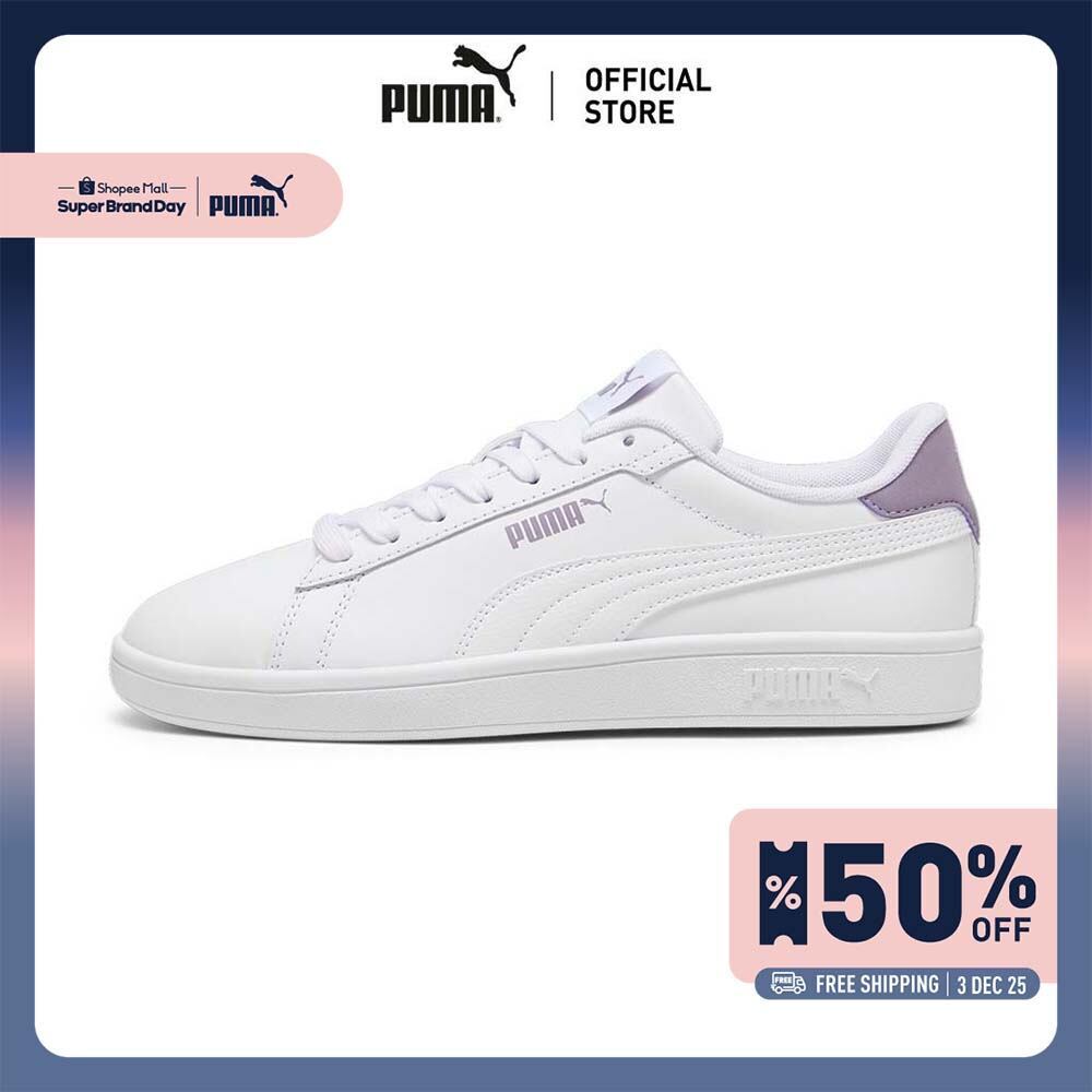 PUMA BASICS - รองเท้าผ้าใบ Smash 3.0 L สีขาว  39098723