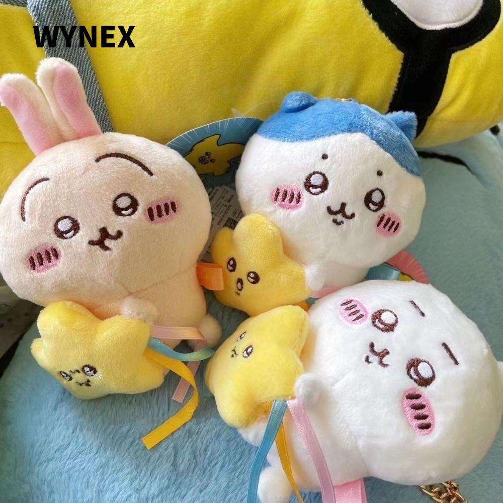 WYNEX Chikawa Doll, Star Plush Chiikawa Keychain, Fashion Cartoon Hachiware Usagi Bag Pendant Friend