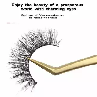 5 คู่ขนตาปลอม/กล่อง Eyelash Extension D ม้วน DIY Reuse ที่บ้านคริสต์มาสฮาโลวีนเวทีแต่งหน้า ขนตาปลอม 3D อ่อนนุ่มแล
