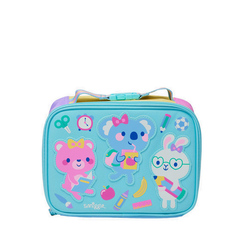 Smiggle Lunch Box Sq Teeny Tiny Ready - IGL456972AQU