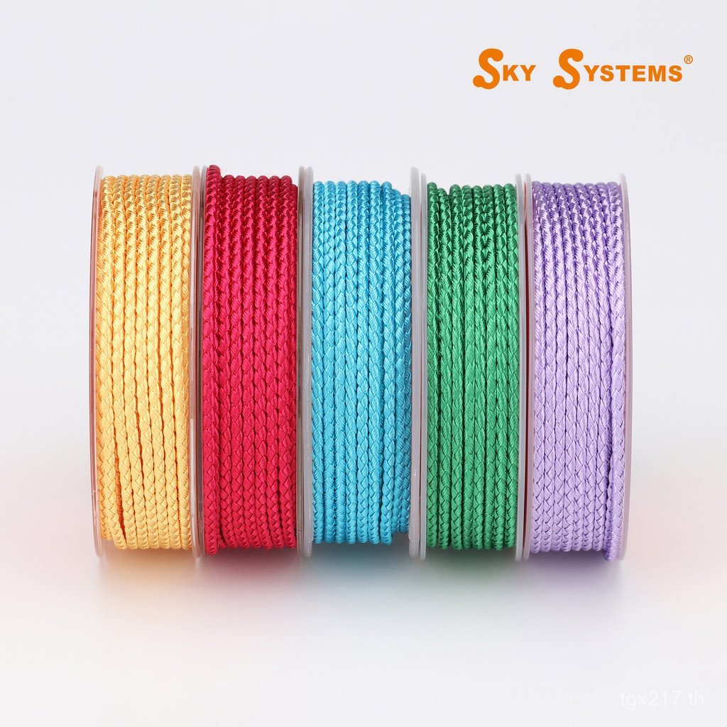 CLA Milan Rope~สร้อยคอยี่ห้อเชือกด้ายถักลวด DIY เชือกมือทําด้วยมือ 3.0 มม.เชือกเส้นเล็ก SKY2.0 W4N1