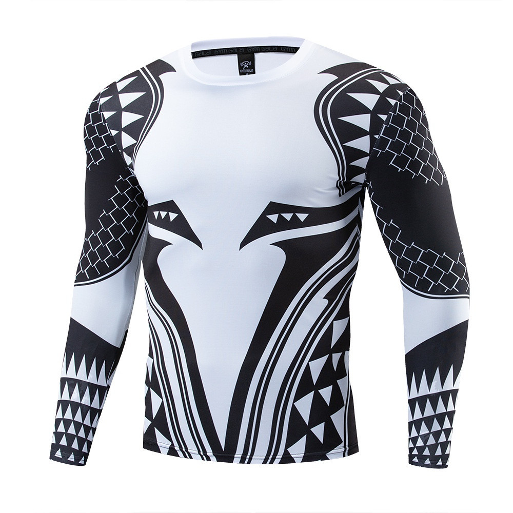 ท้อปกีฬาระบายอากาศได้ดีสำหรับผู้ชาย พิมพ์ลาย Super Hero Aquaman 3 มิติ ใส่สบาย ไซส์ S-5XL