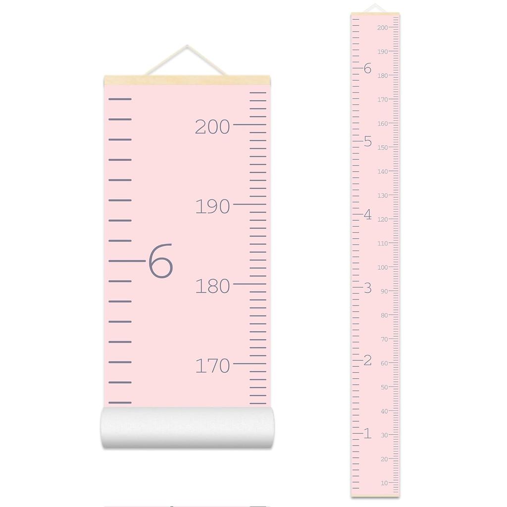 แผนภูมิความสูงสําหรับเด็ก Minimalist สีชมพู Nordic Growth แผนภูมิสําหรับผนัง,เด็กวัดแผนภูมิความสูง T