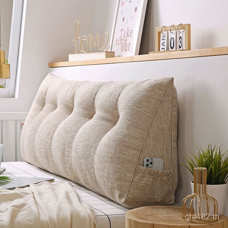 เบาะเตียงสไตล์ใหม่2025เตียงถอดล้างทําความสะอาดได้เตียงเบาะขนาดใหญ่เบาะหลังถุงนุ่มเสื่อทาทามิสามเหลี่