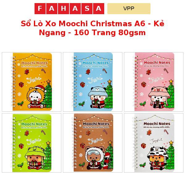 XO Moochi Christmas Spring Notebook A6 - เส้นแนวนอน - 160 หน้า 80gsm