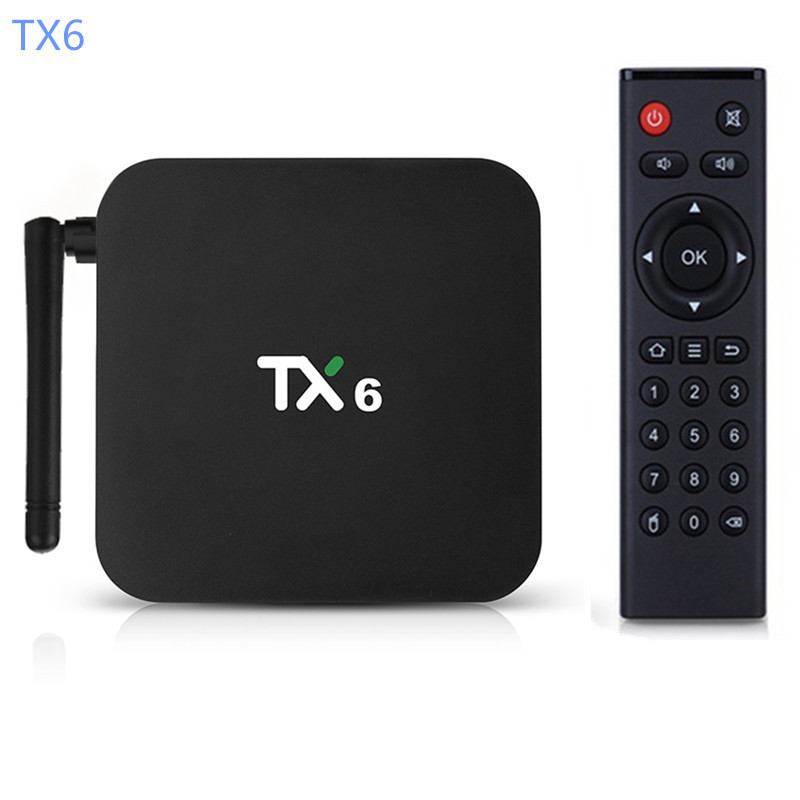 Tx6 Set Top Box Quanzhi H618 4G+64GB Android12 Bluetooth HD Network Player tvbox
