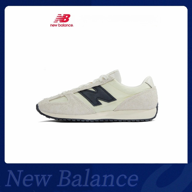 New Balance รองเท้าผ้าใบสําหรับผู้ชายและผู้หญิงรองเท้าวิ่งตัดต่ํา NB 471 Beige U471AM