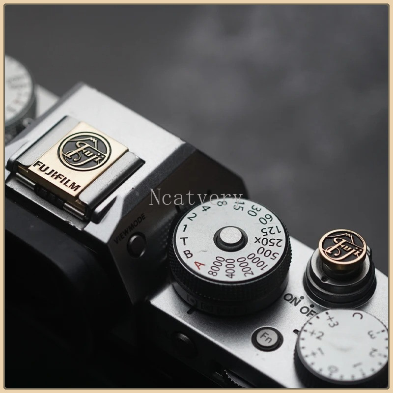 กล้องร้อนรองเท้าปุ่มชัตเตอร์เกลียวสําหรับ Fuji XT30III XT30 III II XT50 XT5 XT20 X-E5 X-E4 X-E3 X-E2