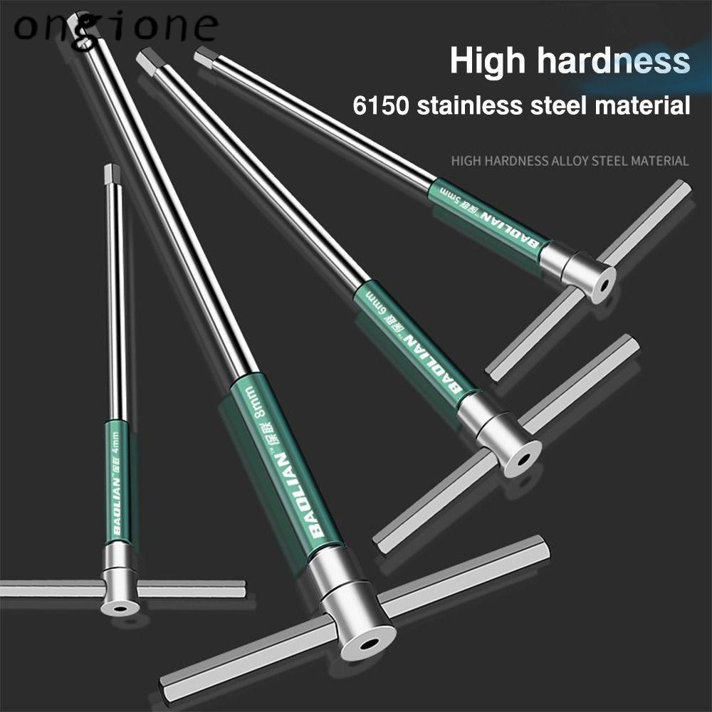 ONGIONE ประแจหกเหลี่ยมอัลเลน, 2.5/3/4/5/6/8/10 มม. Chrome Torx ไขควง, คุณภาพสูงขยายมือซ่อมเครื่องมือ T-ซ็อกเก็ตประแจรถบริการ