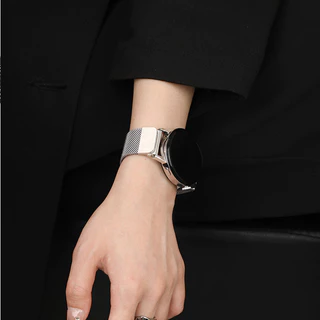 วสายรัดแม่เหล็ก Milanese Loop 20 มม. 22 มม. for Samsung Galaxy Watch Fe 7 6 5 4/Redmi Watch/Huawei GT 6/Amazfit Bip 6