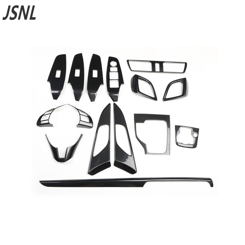 MAZDA เหมาะสําหรับ 14-16 MAZDA 3 MAZDA 3MAZDA3 Axela Axela ดัดแปลงคาร์บอนไฟเบอร์รูปแบบภายในด้านหน้าโ