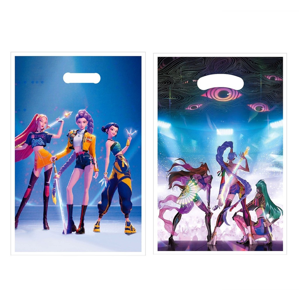 Kpop Demon Hunters ฉากหลังสําหรับสาววันเกิดชุดตกแต่ง Party ต้องการ Baby Shower Rumi แบนเนอร์ของขวัญ - รูปที่ 2