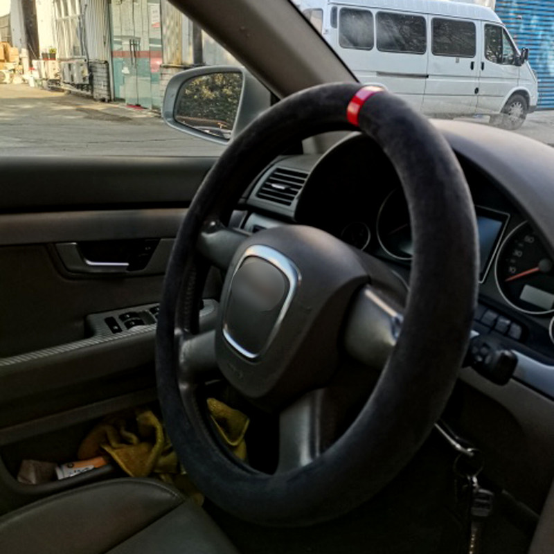 มาใหม่เหมาะสําหรับMercedes-Benz eqb260 SuedeพวงมาลัยEqb350 เย็บฟรีGrip Cover Four Seasons Universal 