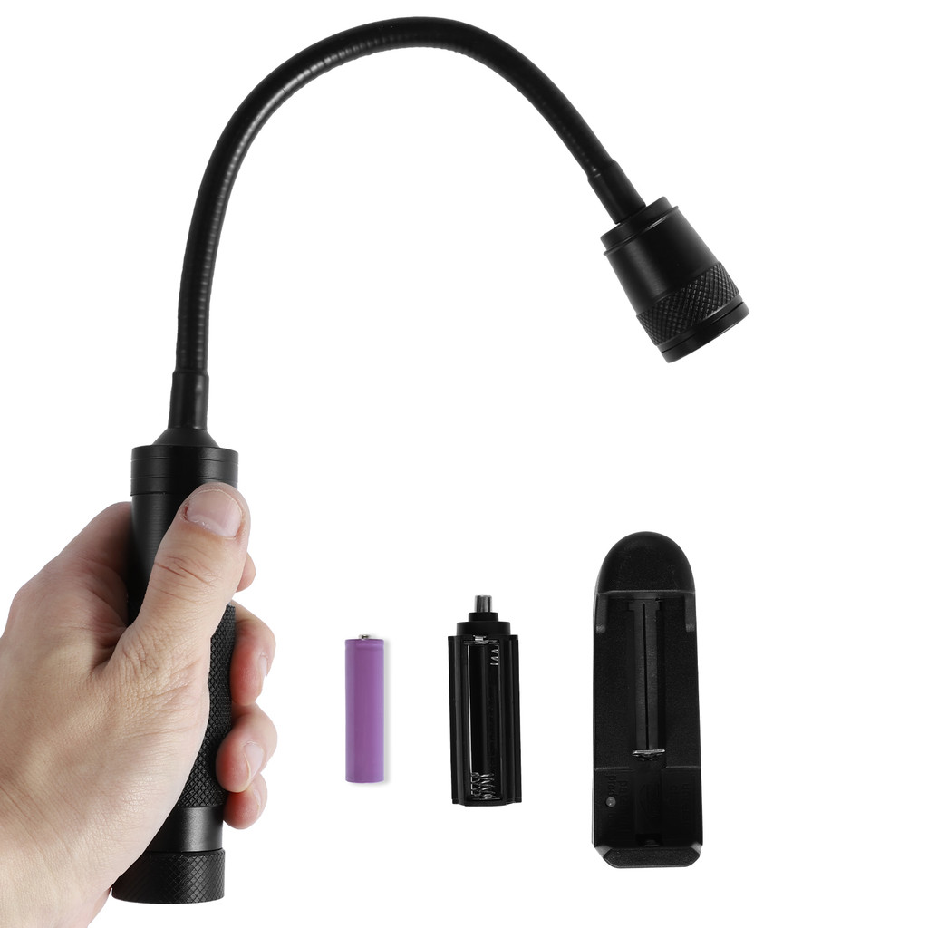 ไฟ LED ทํางาน 350 Lumen ไฟฉายคอแบบยืดหยุ่นพร้อมฐานแม่เหล็กปรับ Zoomable Camping Light ไฟฉาย LED แบบพ