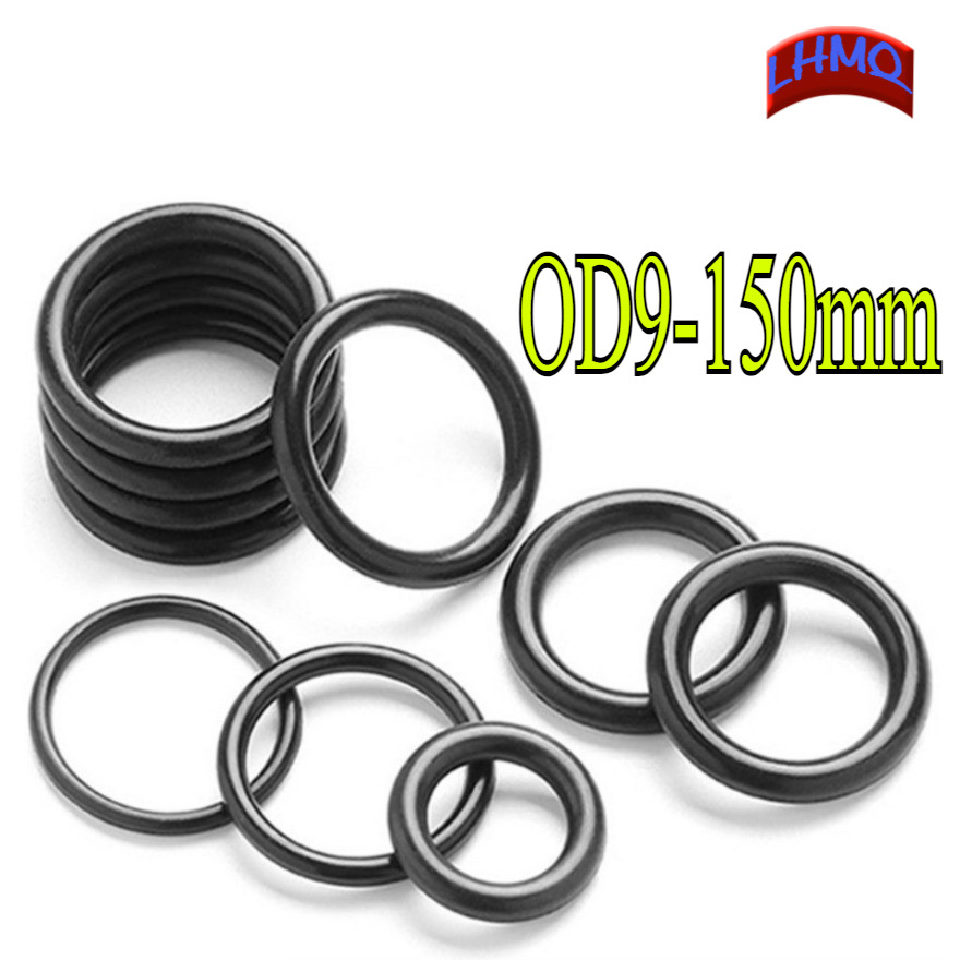 CS3.0mm แหวนซีลยาง O-ring O-ring OD9-150mm แหวนซีลน้ํามันไนไตรล์ปะเก็นสีดํากันน้ําและทนอุณหภูมิสูงLH