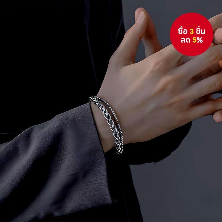 1 สร้อยข้อมือกระดูกมังกรสแตนเลสหลายชั้นมีสไตล์ออกแบบ ไม่จํากัดเพศ อุปกรณ์เสริมที่ทนต่อการจางและหรูหราสําหรับสวมใส่ในชีวิตประจําวัน