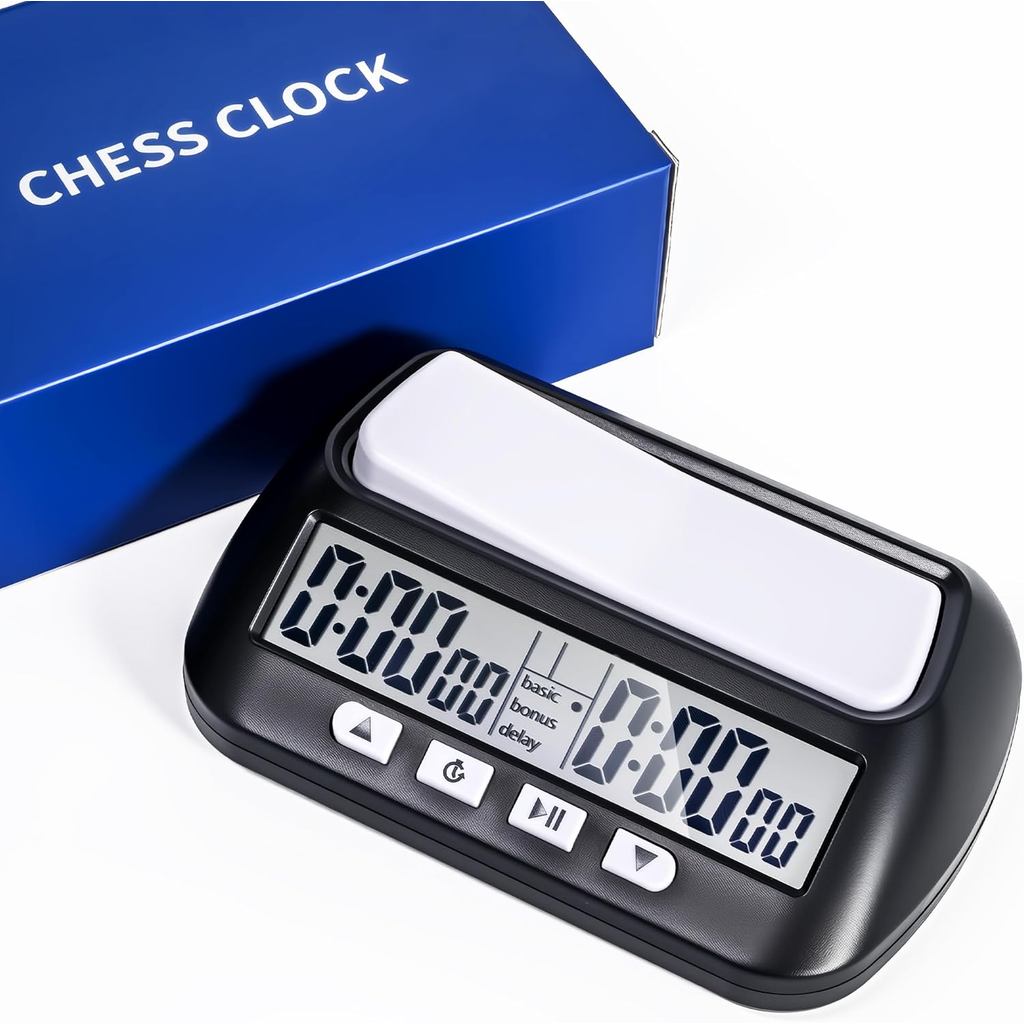 Digital Chess Clock, Professional Electronic Chess Timer with Alarm, Multifunction Portable Chess Cl