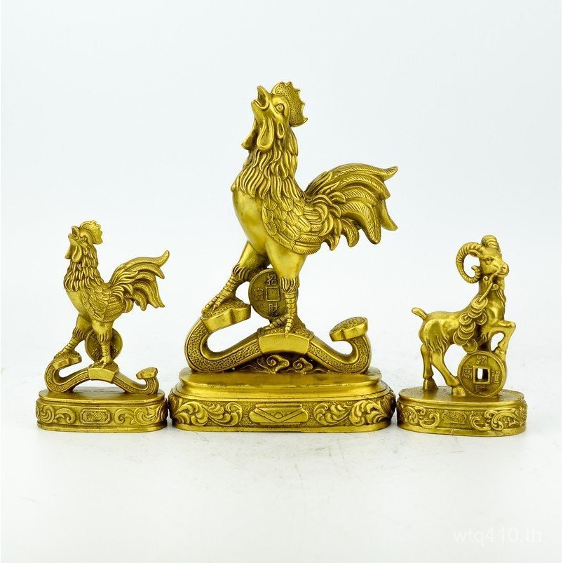 งานฝีมือ Golden Rooster Seiko ทองแดง Cock บ้านทองแดงขายส่ง Zodiac Rooster Ruyi ตกแต่ง Rooster เงิน R