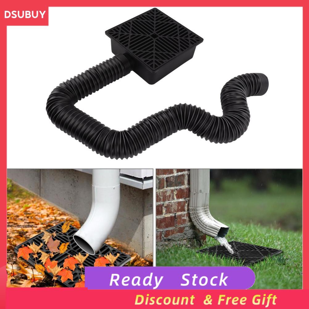 Dsubuy รางน้ำฝนรางน้ำส่วนต่อขยายแบบยืดหยุ่น No Dig Low Catch Basin Extension Kit Extender