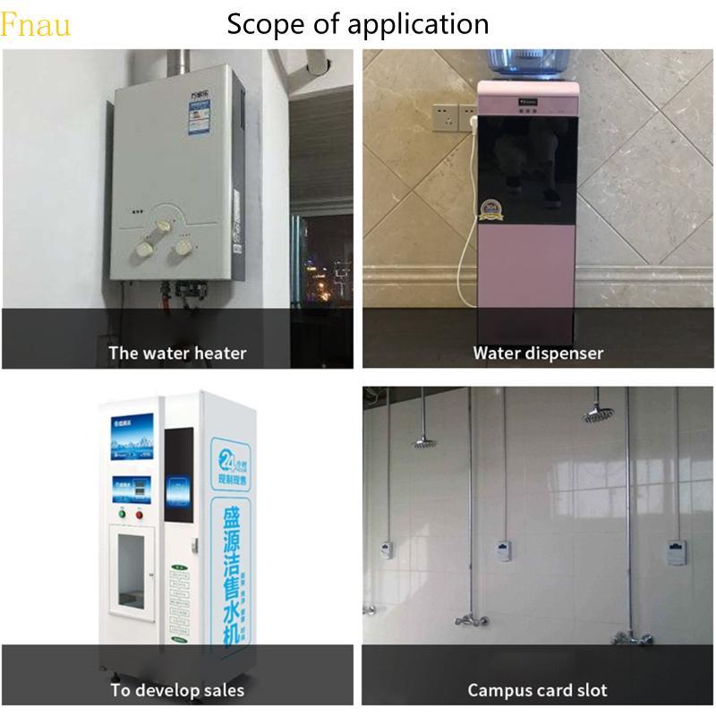Fnau Water Flow Sensor Switch 1 นิ้ว Hall Effect Liquid Switch Flowmeter Meter สําหรับเครื่องทําน้ํา