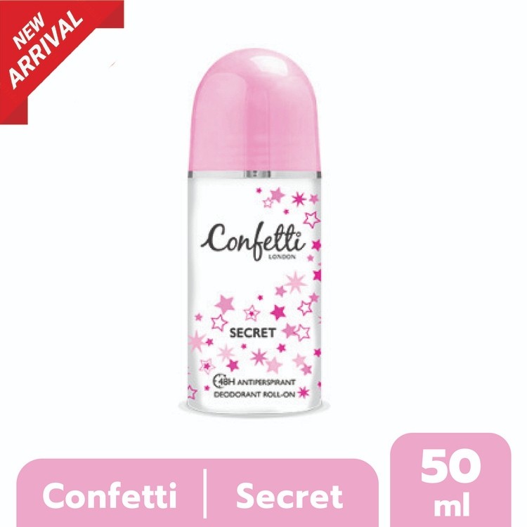 Confetti Roll On - Secret 50ml / คอนเฟตติ โรลออน - ซีเคร็ท 50มล.