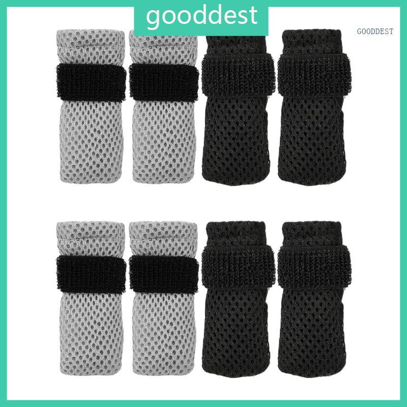 GOO 8lots Breathable Meshes Puppies ถุงมือในร่ม Paws ลูกแมว Boot เหมาะสําหรับอาบน้ําและตัดเล็บ