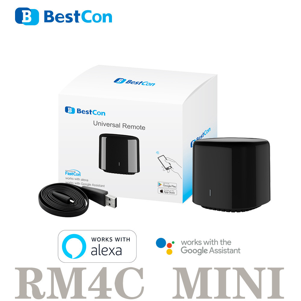 Broadlink Broadlink RM4C Mini สมาร์ทรีโมทคอนโทรลอินฟราเรดรีโมทคอนโทรล APP ควบคุมสนับสนุน Alexa Voice