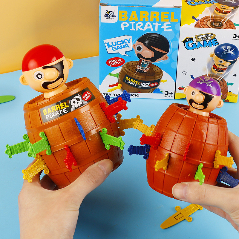 Pirate Barrel ของเล่นเด็กตลก Decompression Decompression Handy เครื่องมือไม้ Barrel Interactive เกมเ