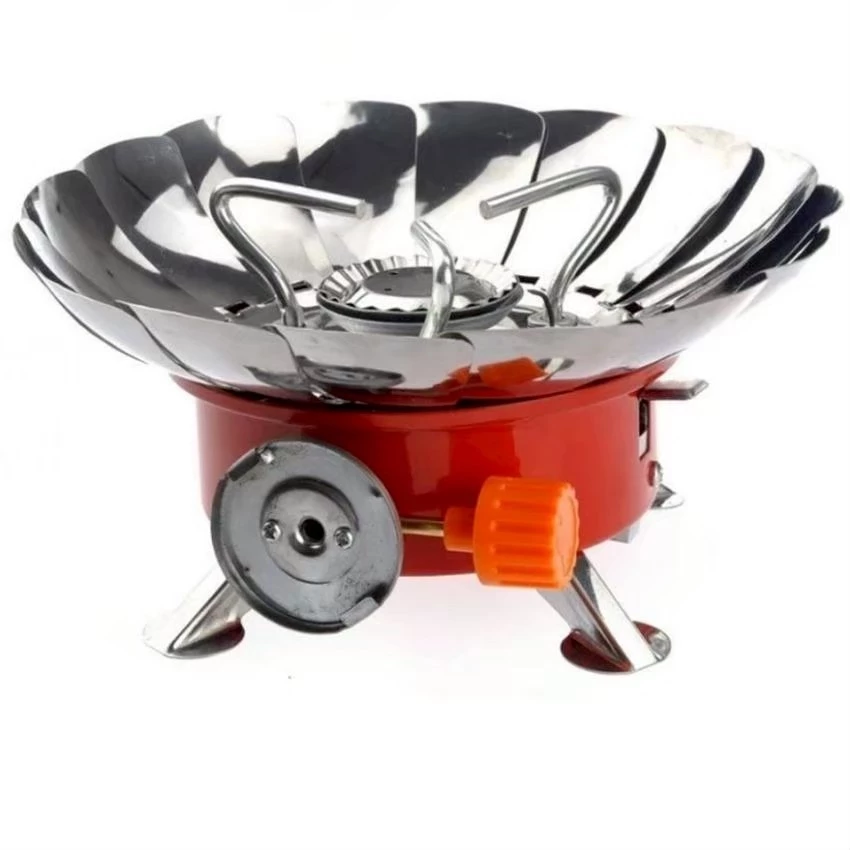เตาแก๊ชแคมป์ปิ้ง gas stove เตาแก๊สตั้งแคมป์แบบพกพาพร้อมแก๊สที่เก็บได (ไม่รวมกระป๋องแก๊ส)