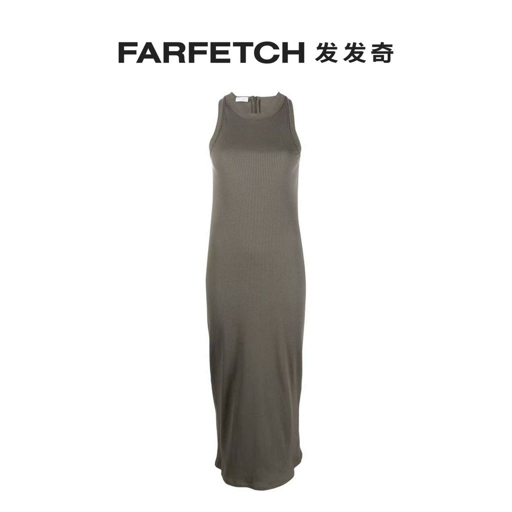 Brunello Cucinelli ชุดเดรสสุภาพสตรี แบบถักแขนกุด